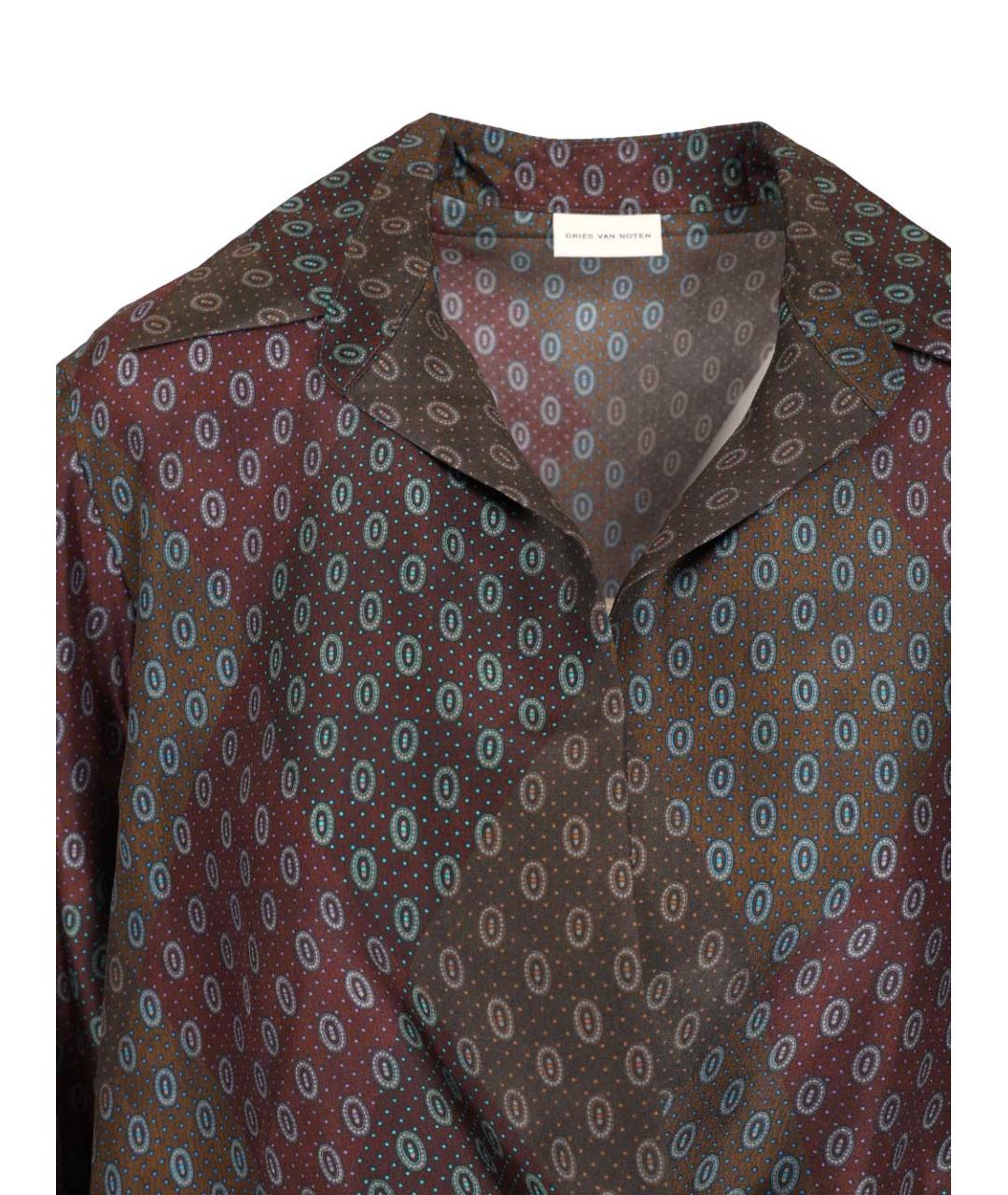 DRIES VAN NOTEN Мульти шелковая рубашка, фото 5