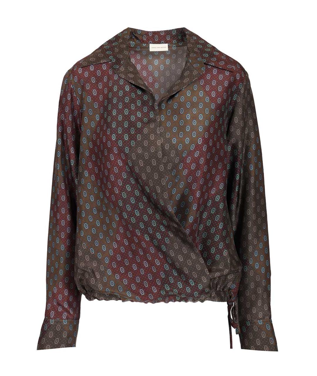 DRIES VAN NOTEN Мульти шелковая рубашка, фото 1