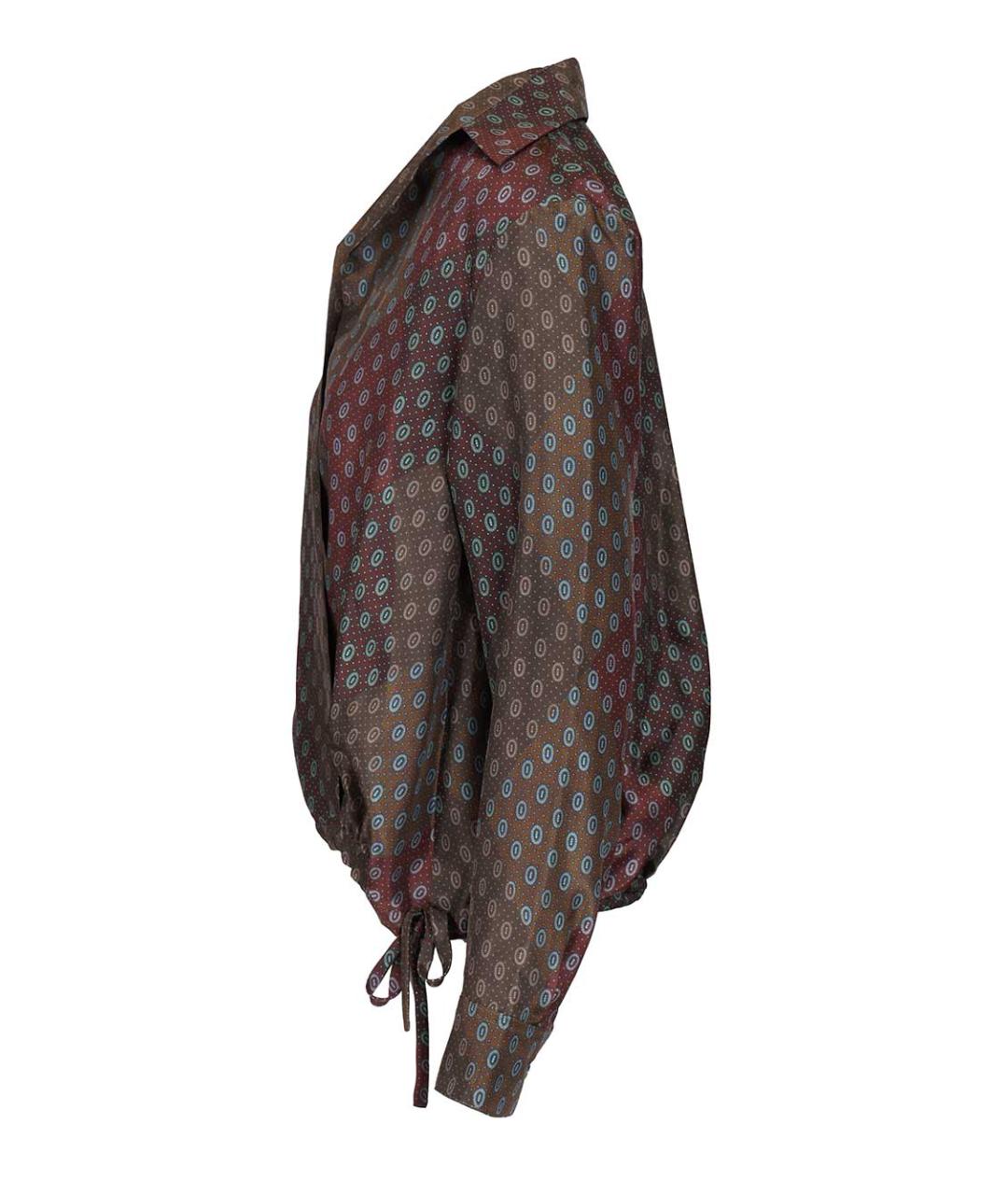 DRIES VAN NOTEN Мульти шелковая рубашка, фото 4