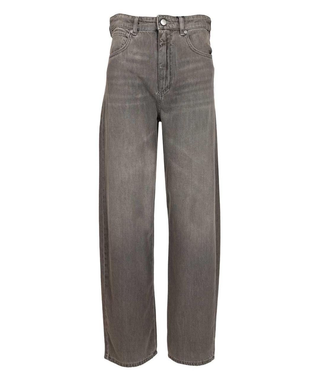 'S MAX MARA Серые хлопковые прямые джинсы, фото 1