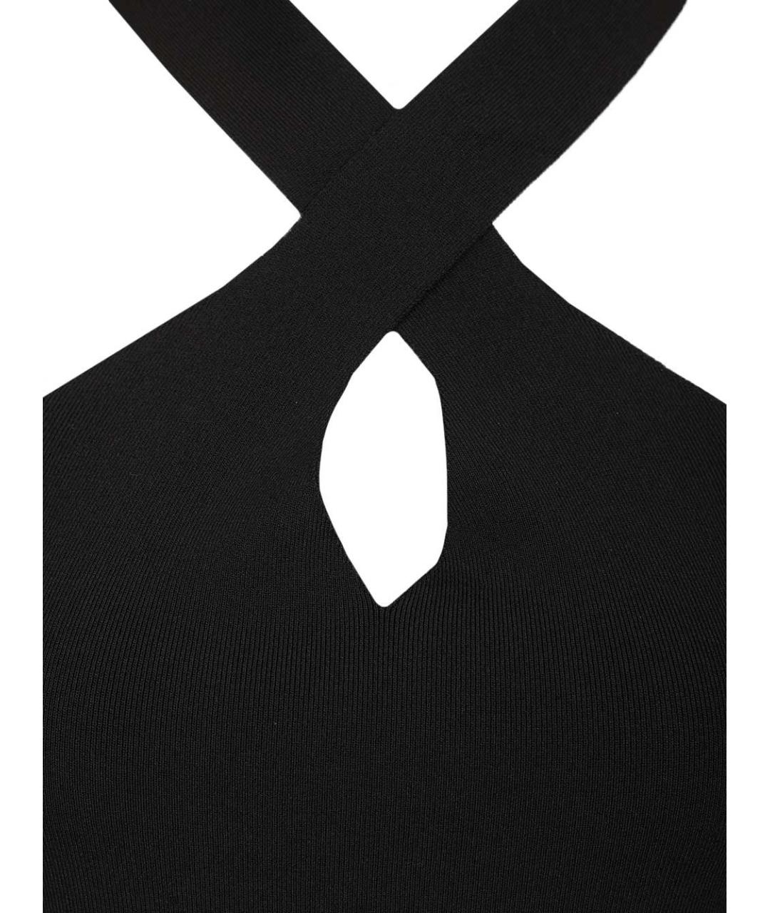 FEDERICA TOSI Черное вискозное платье, фото 4