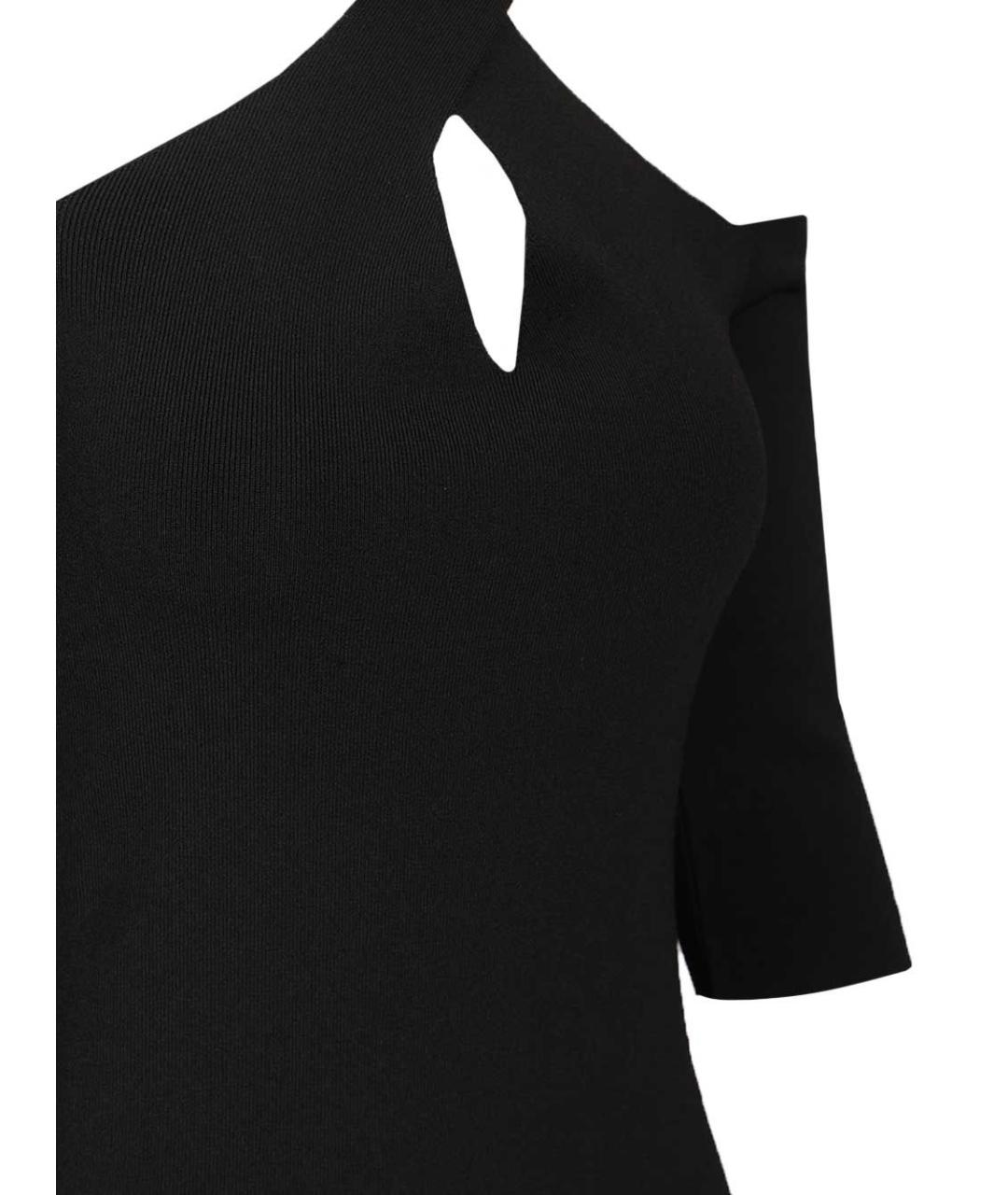 FEDERICA TOSI Черное вискозное платье, фото 5