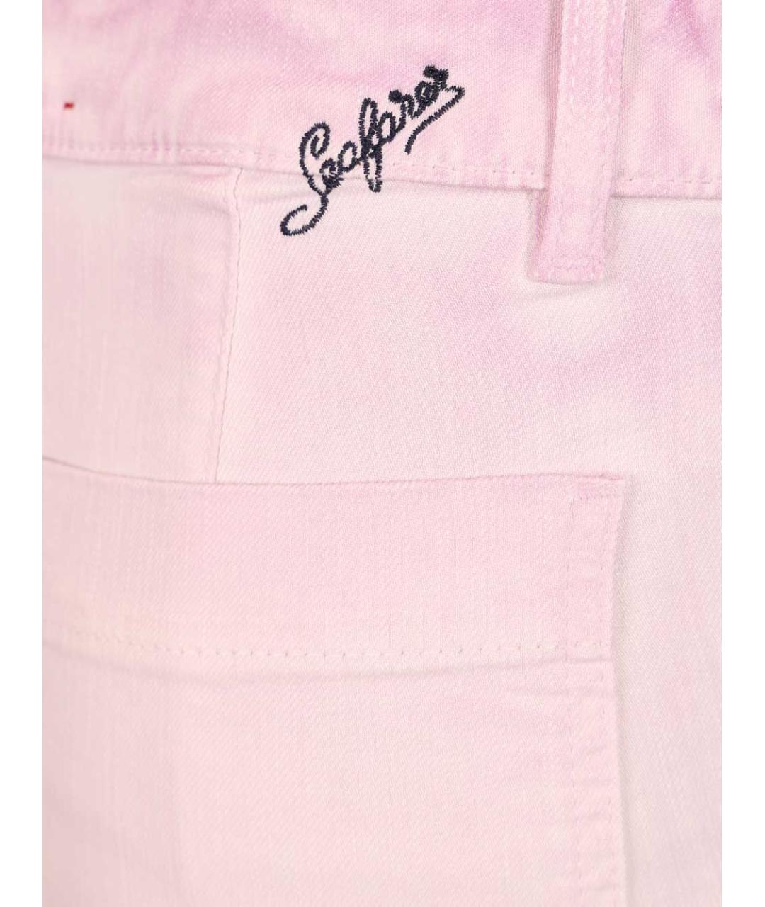 SEAFARER Розовые хлопко-эластановые джинсы клеш, фото 5