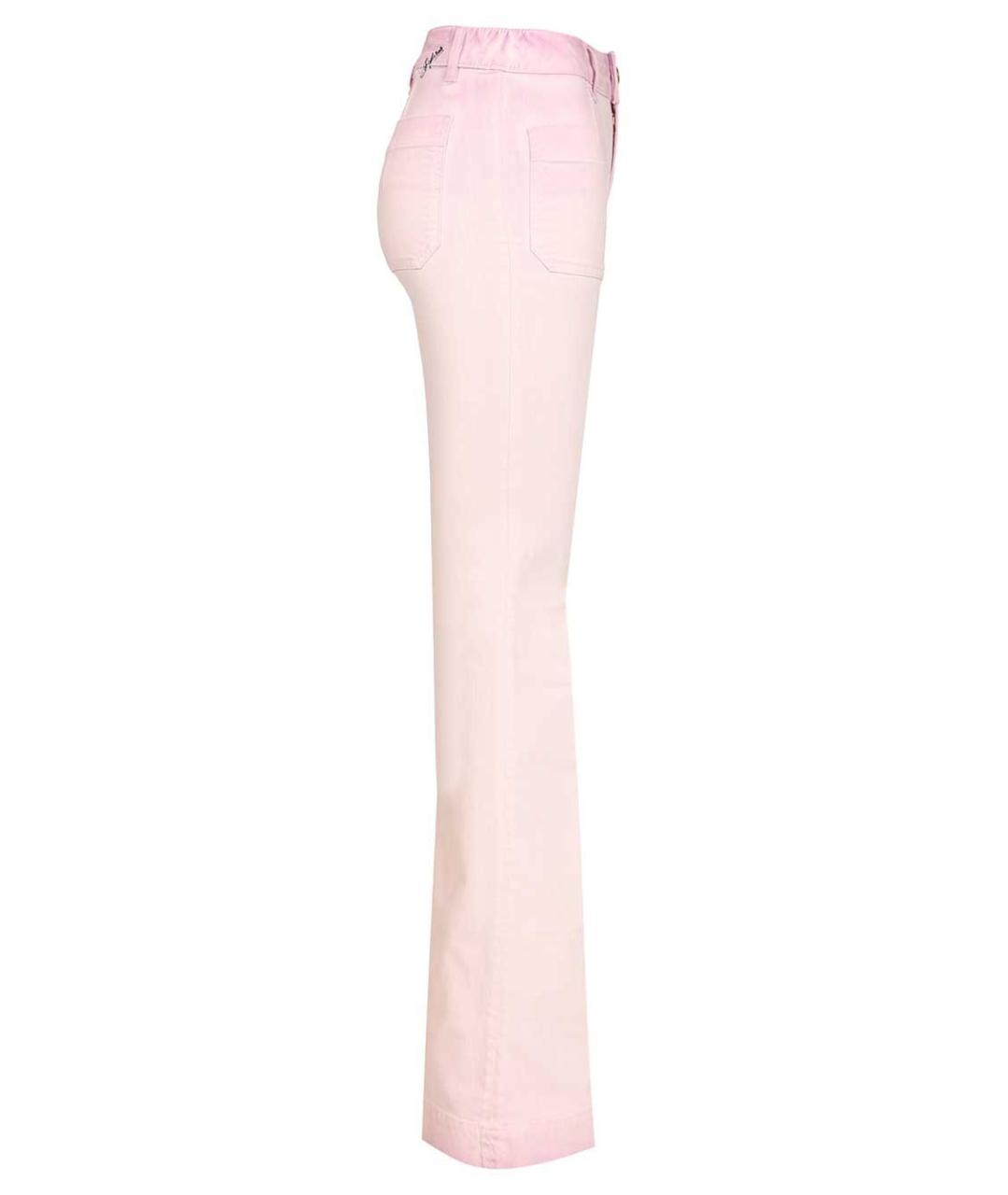 SEAFARER Розовые хлопко-эластановые джинсы клеш, фото 3