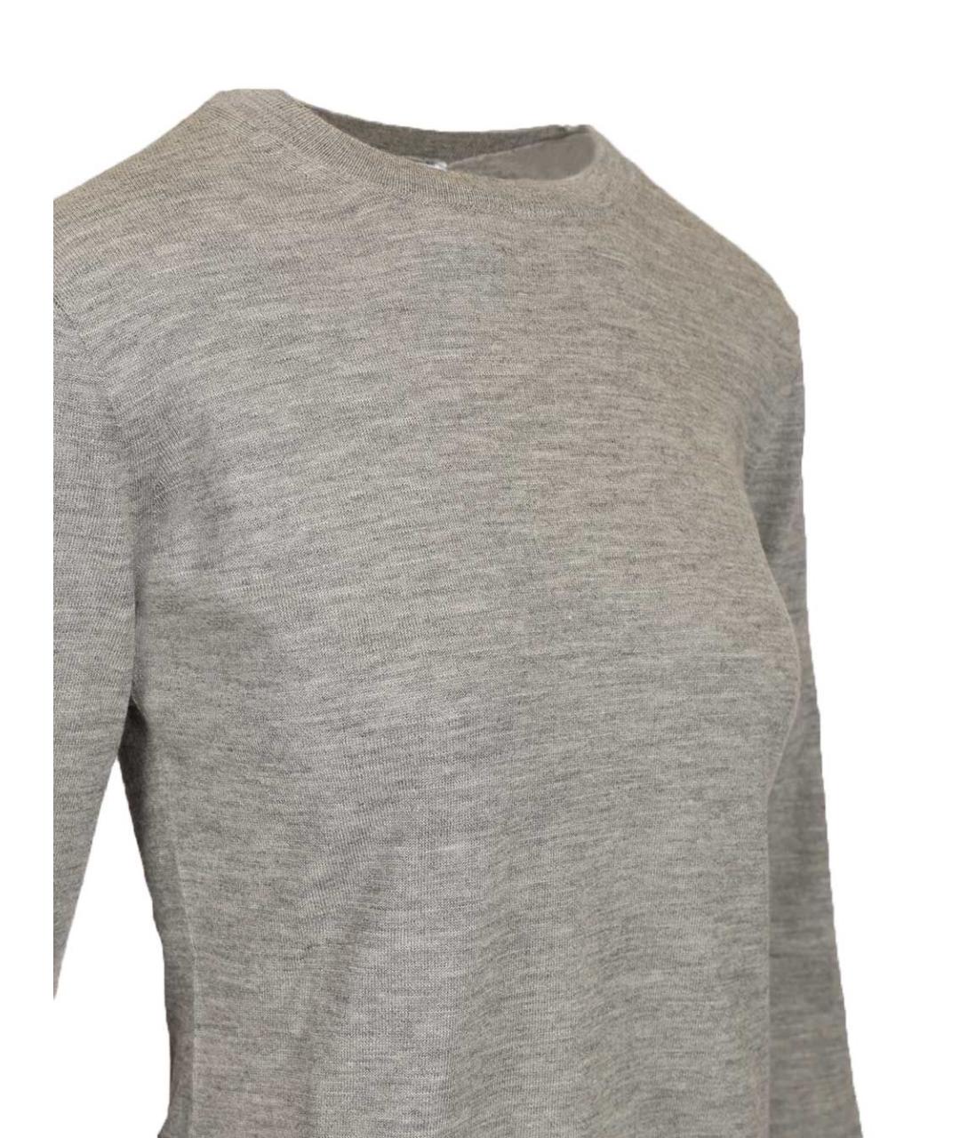 MAX MARA Серый кашемировый джемпер / свитер, фото 5