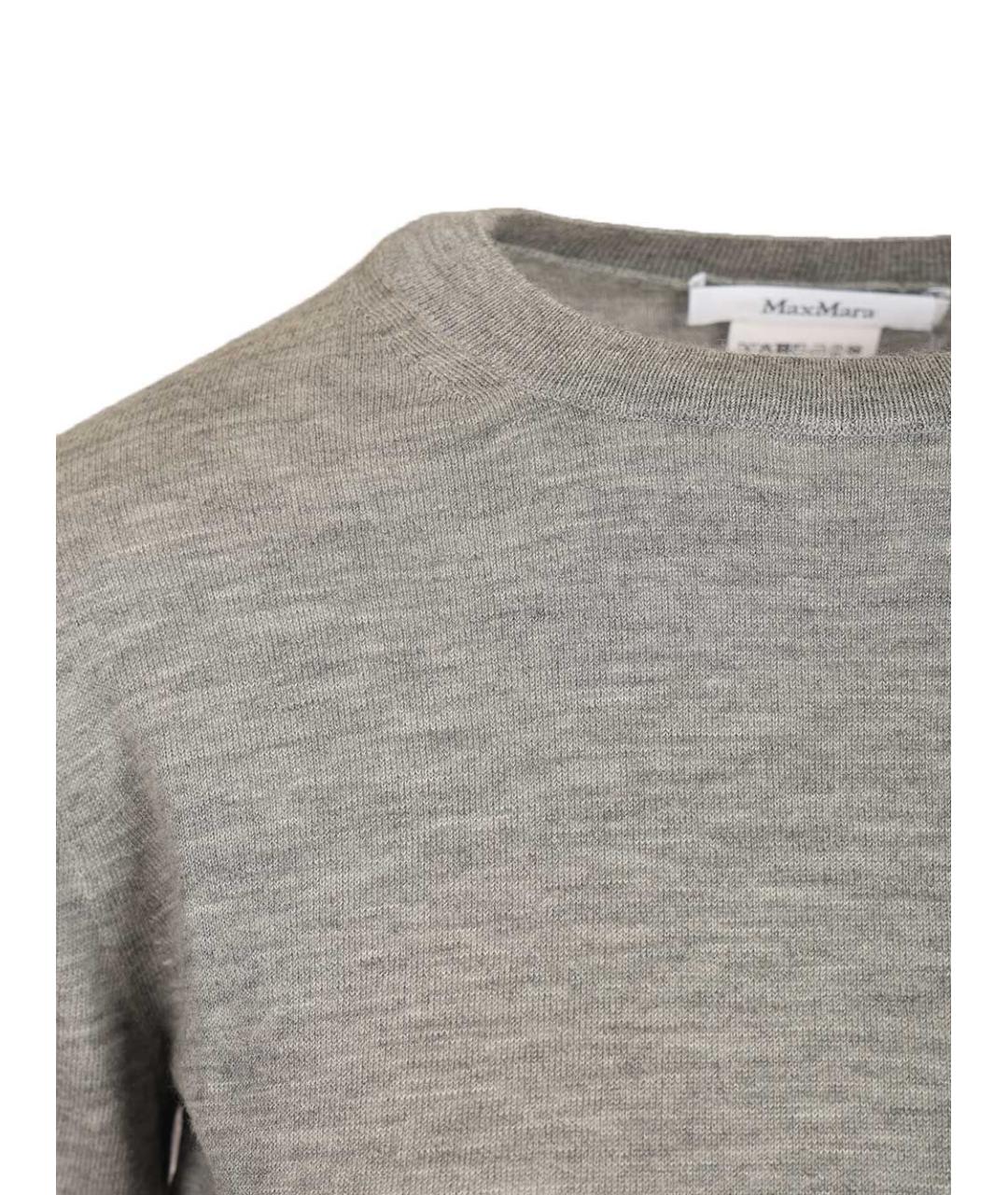 MAX MARA Серый кашемировый джемпер / свитер, фото 4