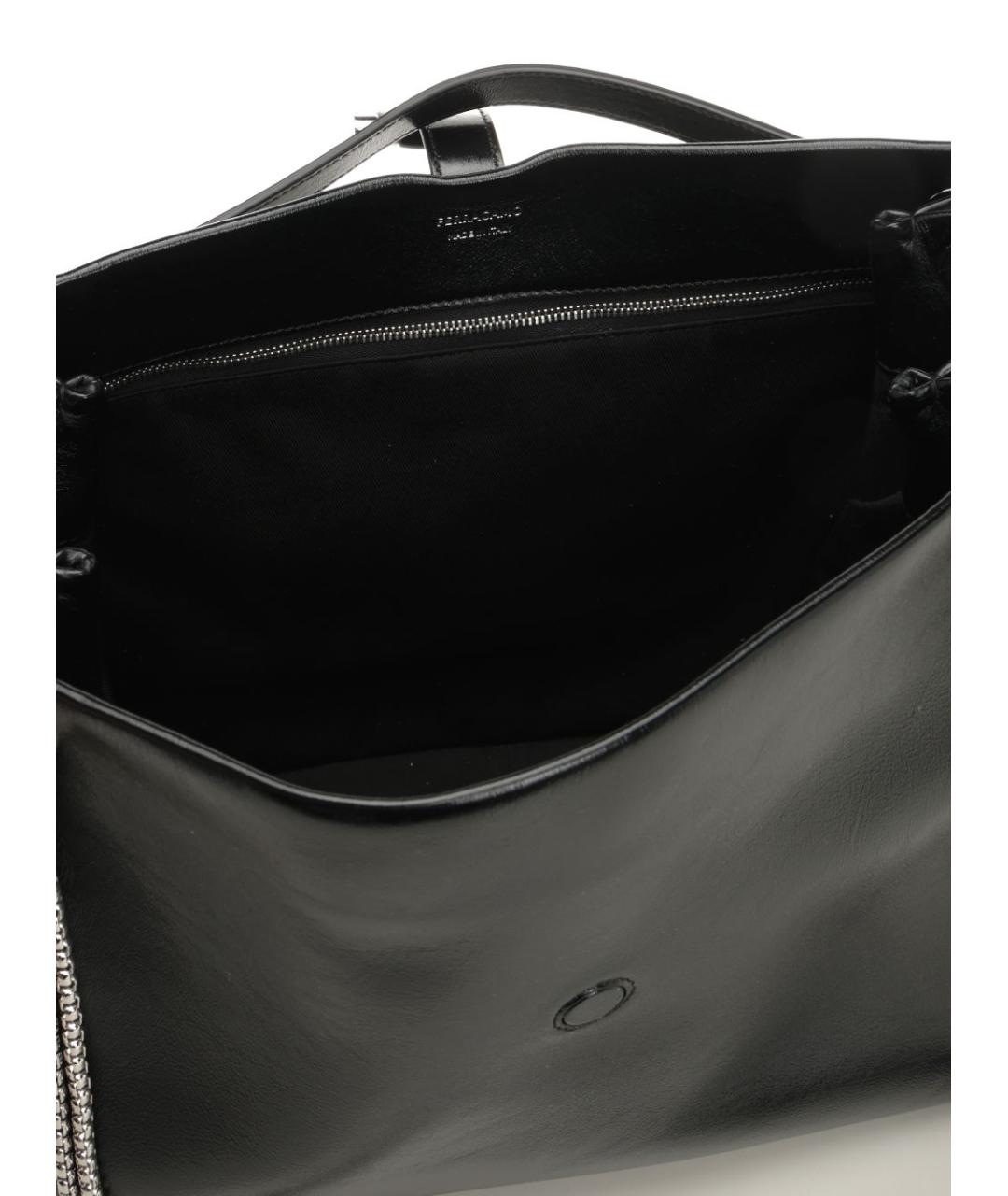 FERRAGAMO Черная кожаная сумка тоут, фото 3