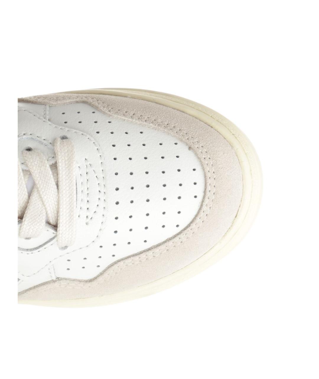 AUTRY Белые кожаные кроссовки, фото 4