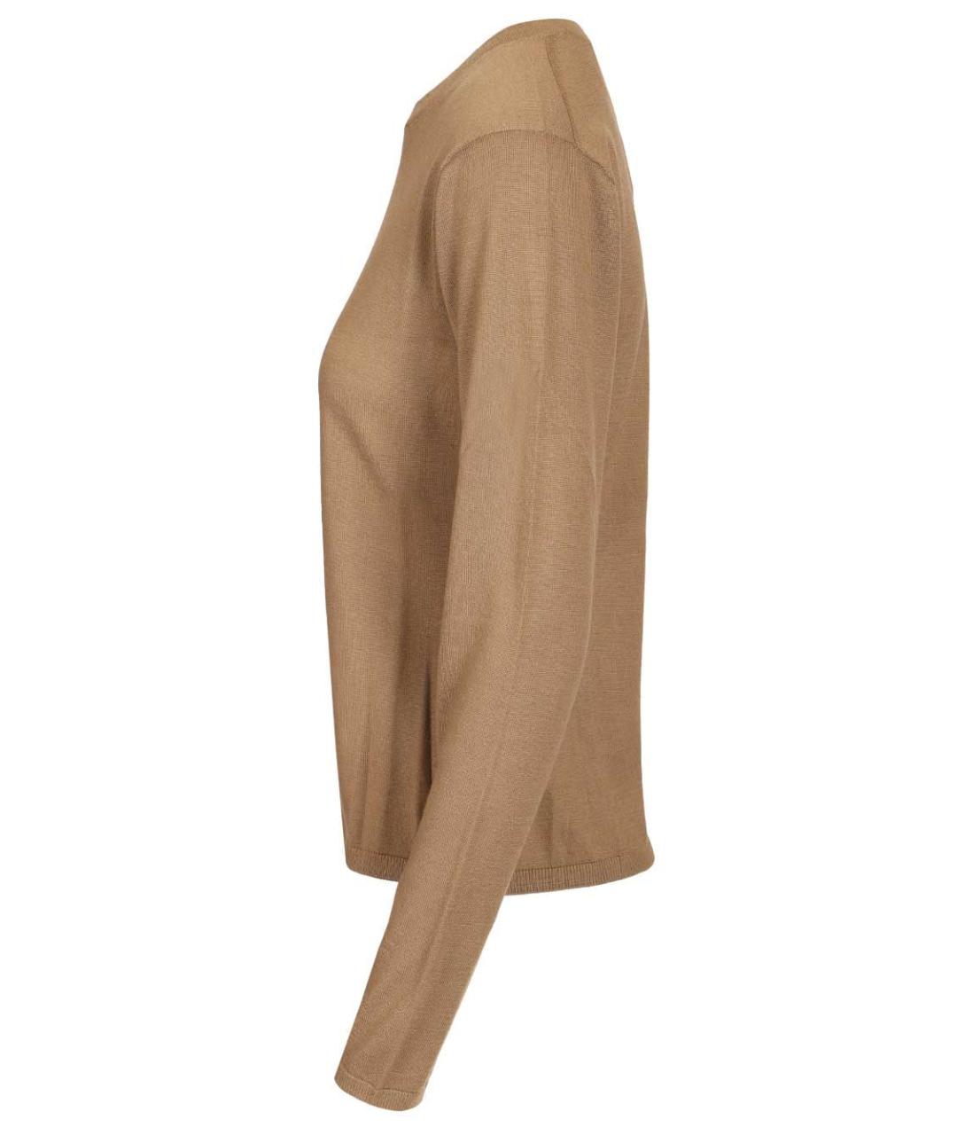 MAX MARA Коричневый кашемировый джемпер / свитер, фото 3