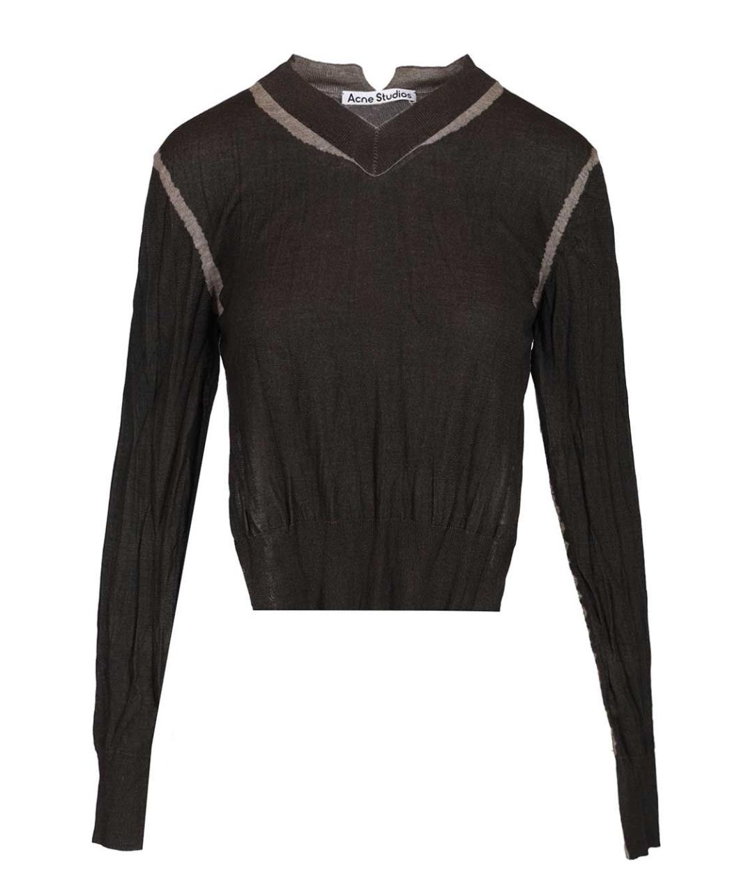 ACNE STUDIOS Коричневый шерстяной джемпер / свитер, фото 1