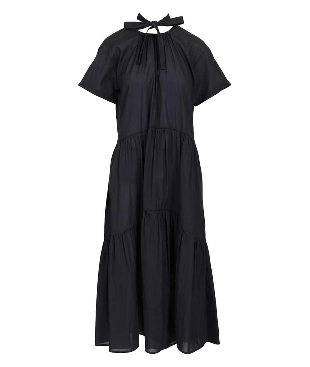 WEEKEND MAX MARA Черное ацетатное платье, фото 1