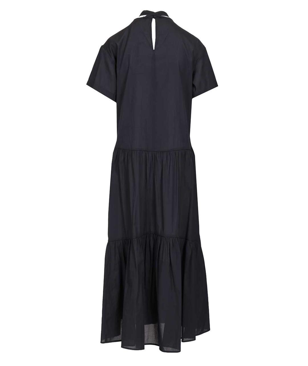 WEEKEND MAX MARA Черное ацетатное платье, фото 2