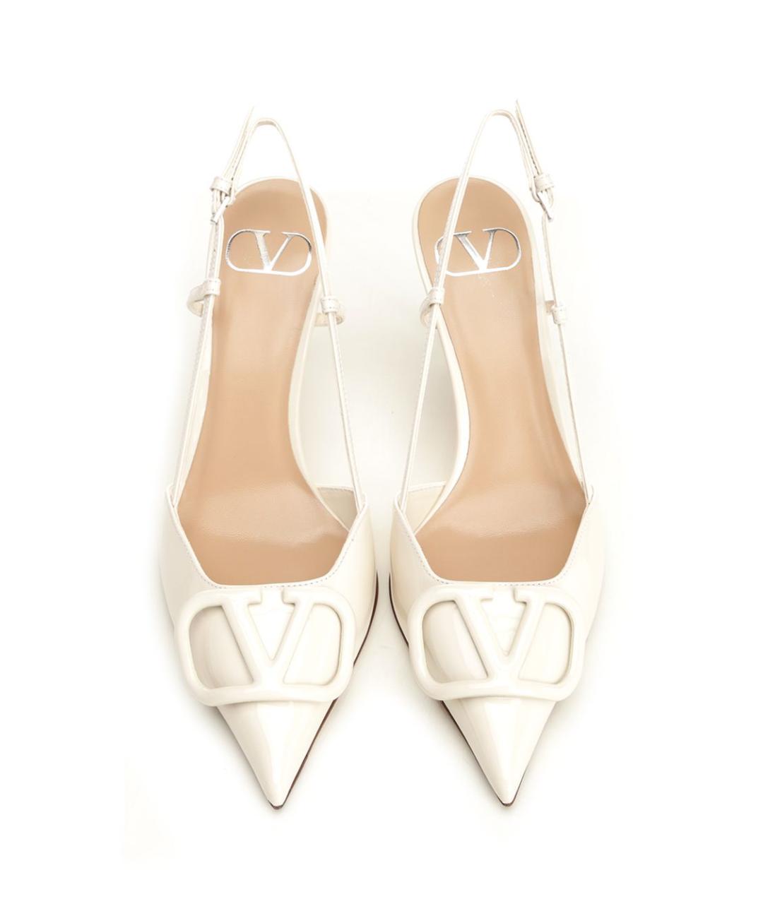 VALENTINO Белые туфли из лакированной кожи, фото 5