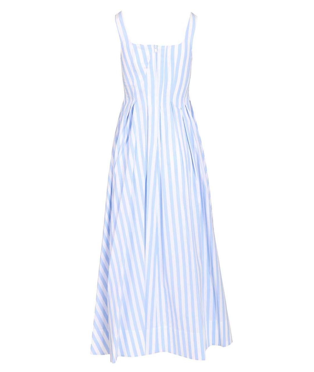 SPORTMAX Голубое хлопковое повседневное платье, фото 2