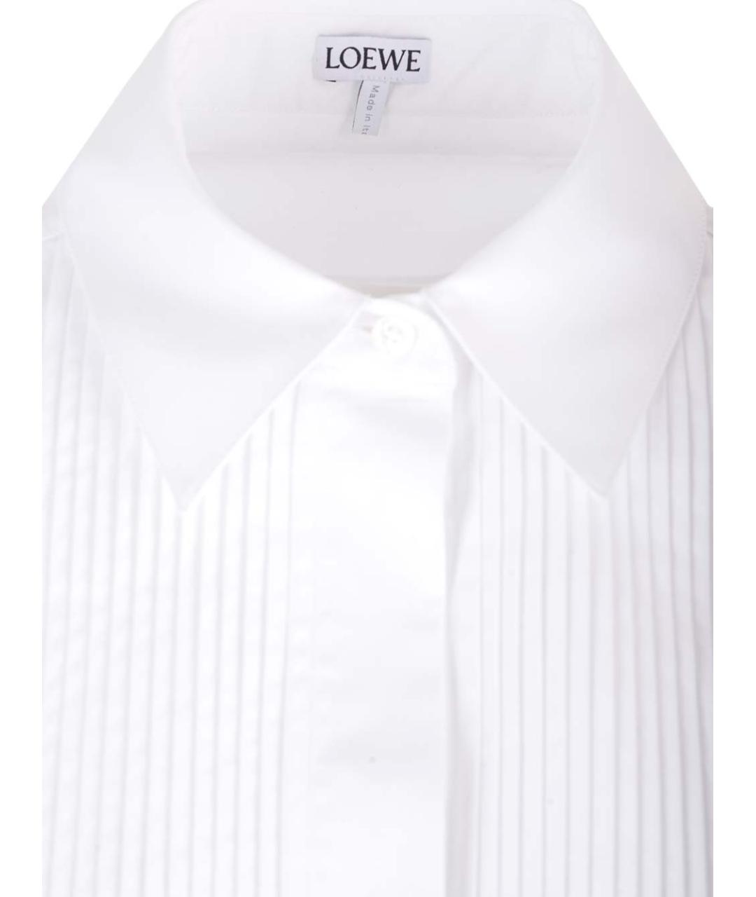 LOEWE Белая хлопковая рубашка, фото 4