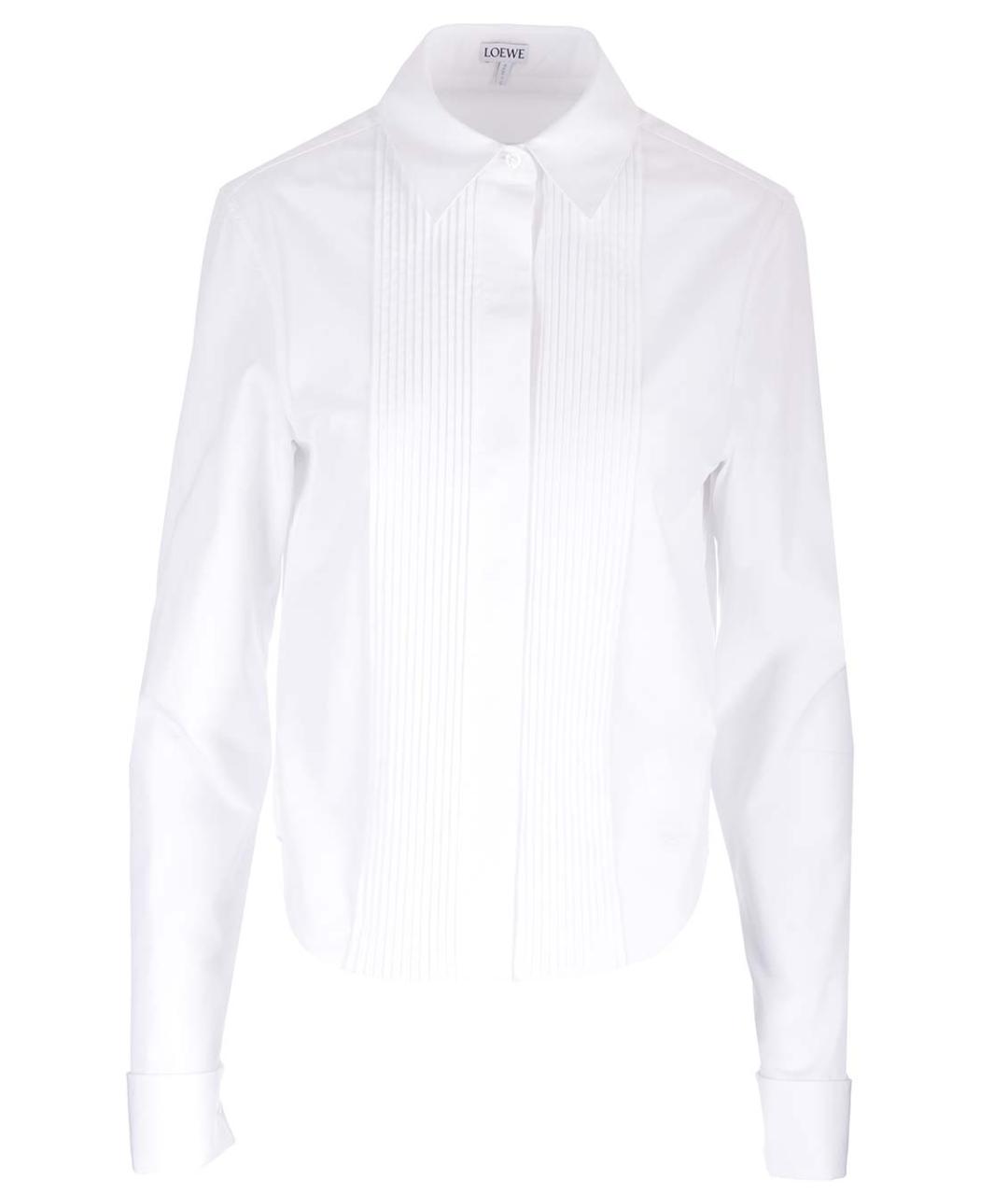 LOEWE Белая хлопковая рубашка, фото 1
