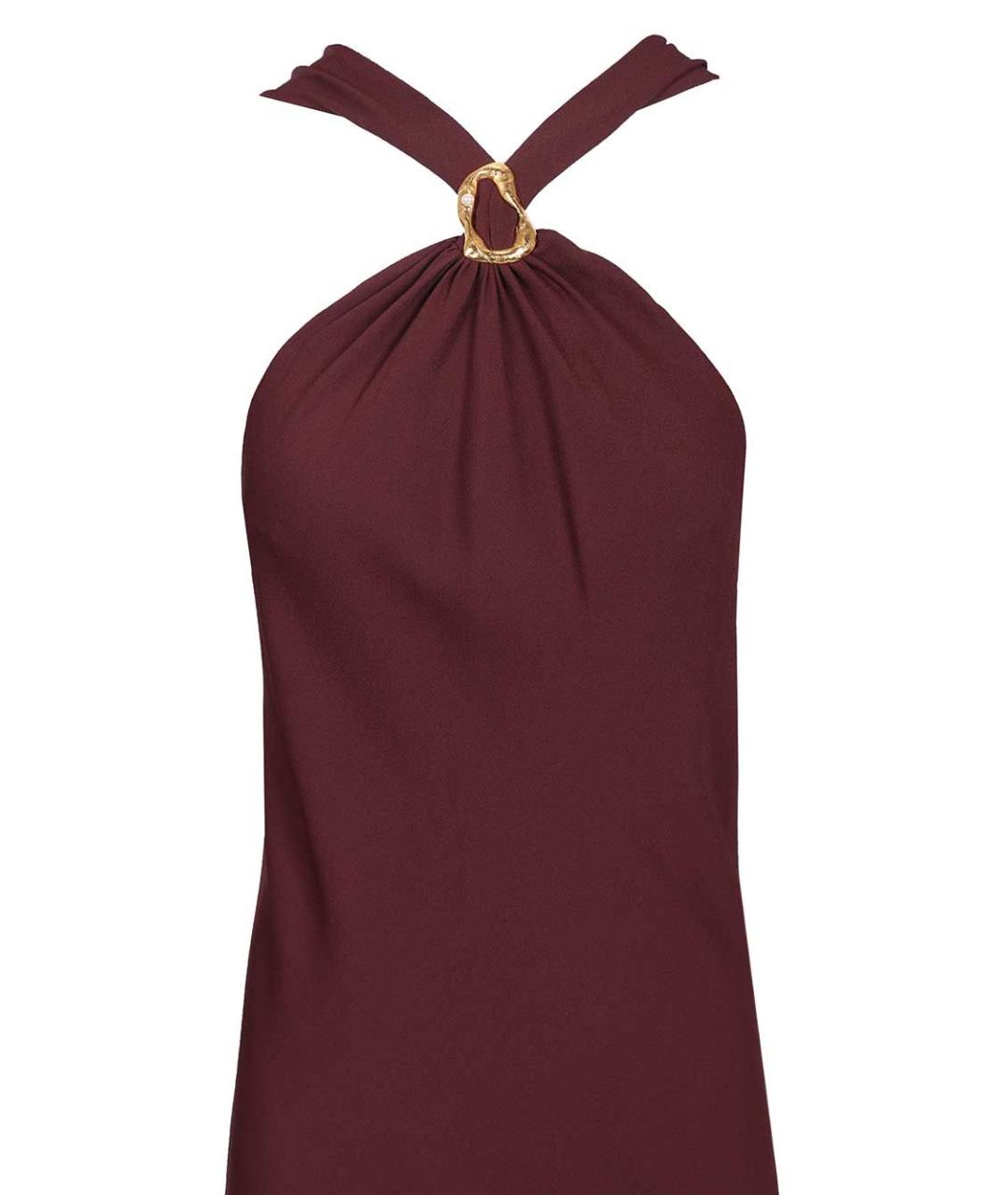 FORTE FORTE Бордовое вечернее платье, фото 4