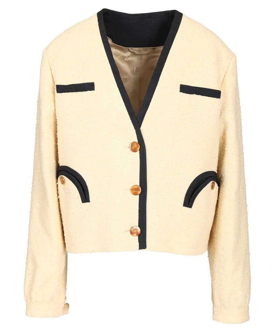 BLAZE MILANO Бежевый хлопковый жакет/пиджак, фото 1