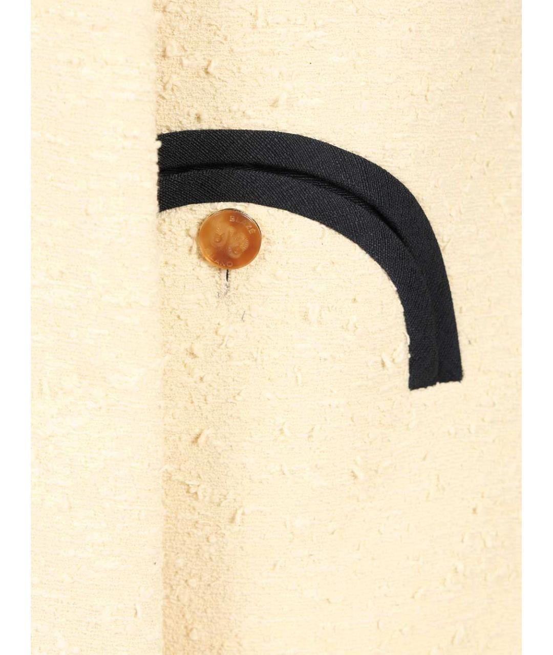 BLAZE MILANO Бежевый хлопковый жакет/пиджак, фото 6