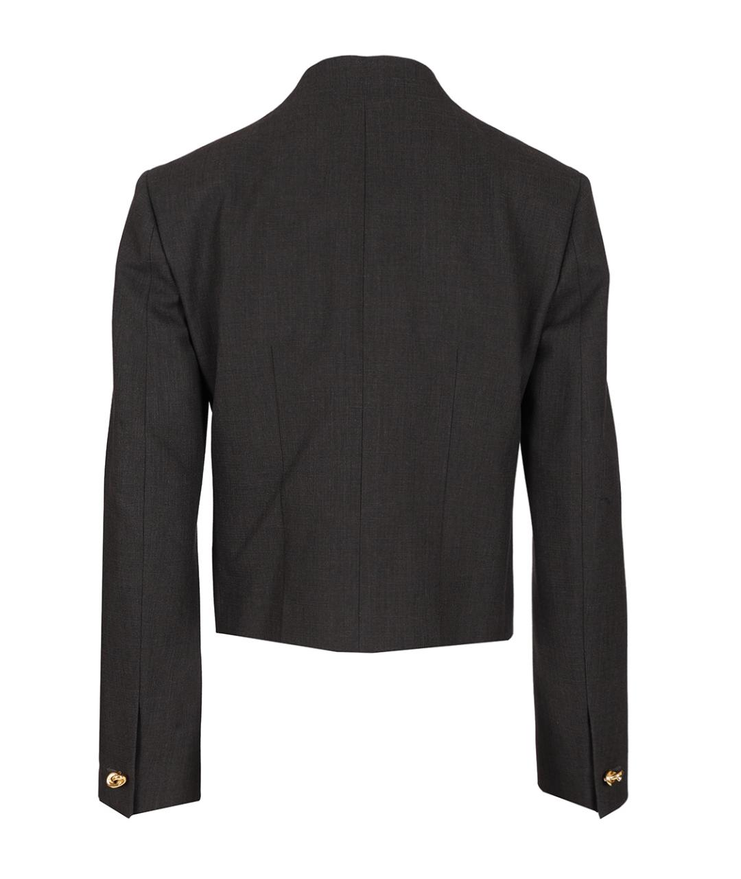 BOTTEGA VENETA Серый хлопковый жакет/пиджак, фото 2