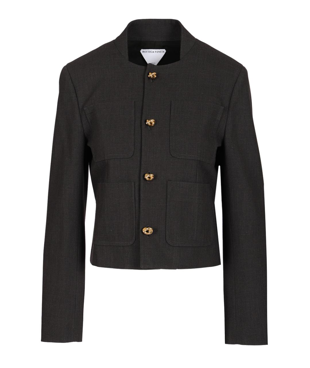 BOTTEGA VENETA Серый хлопковый жакет/пиджак, фото 1