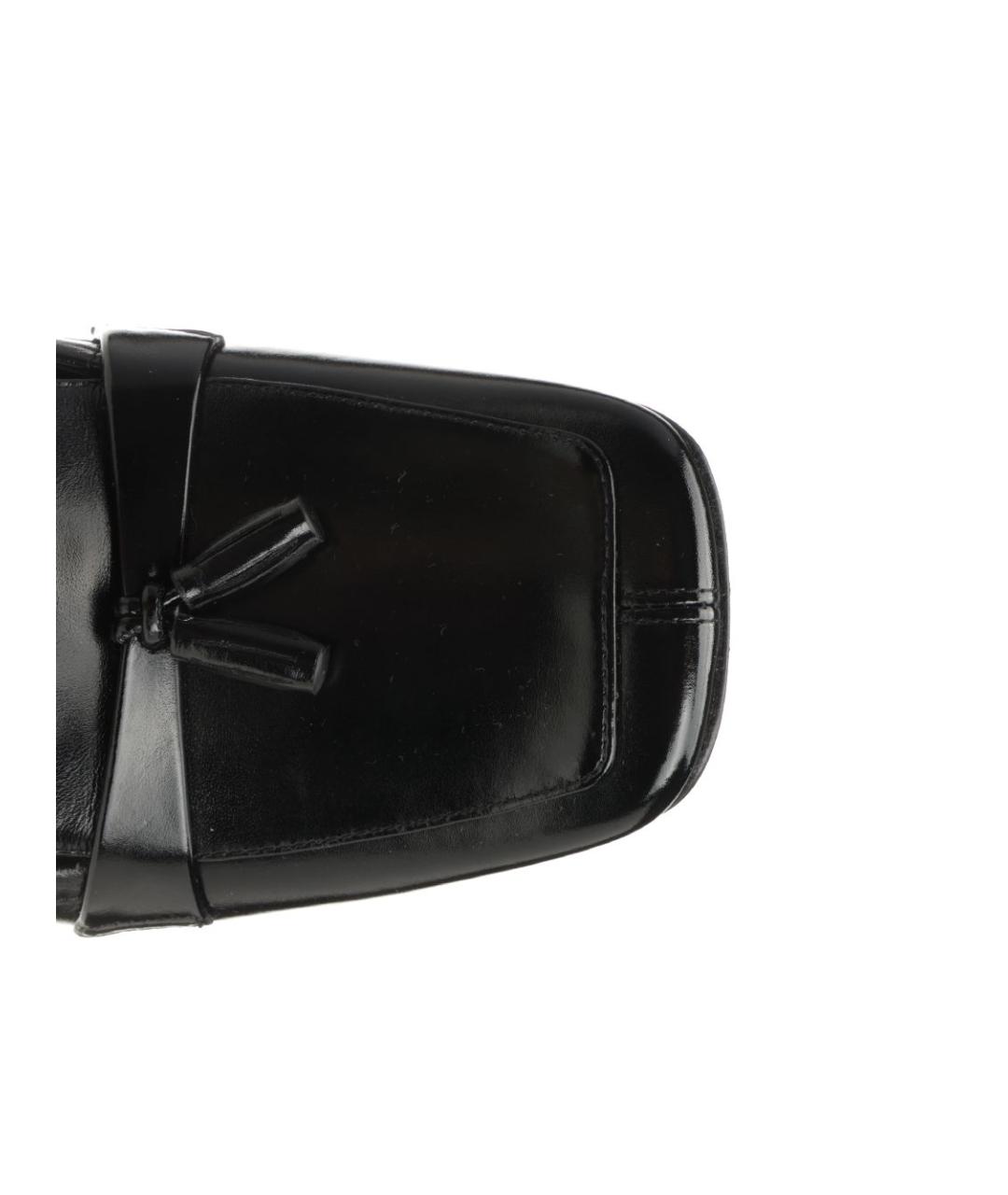 SAINT LAURENT Черные кожаные туфли, фото 4