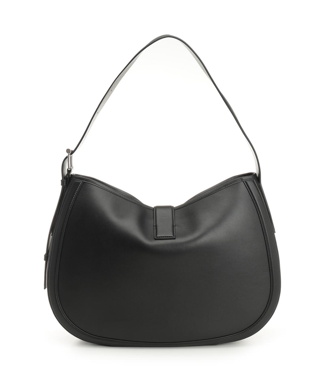 ALEXANDER MCQUEEN Черная кожаная сумка через плечо, фото 3