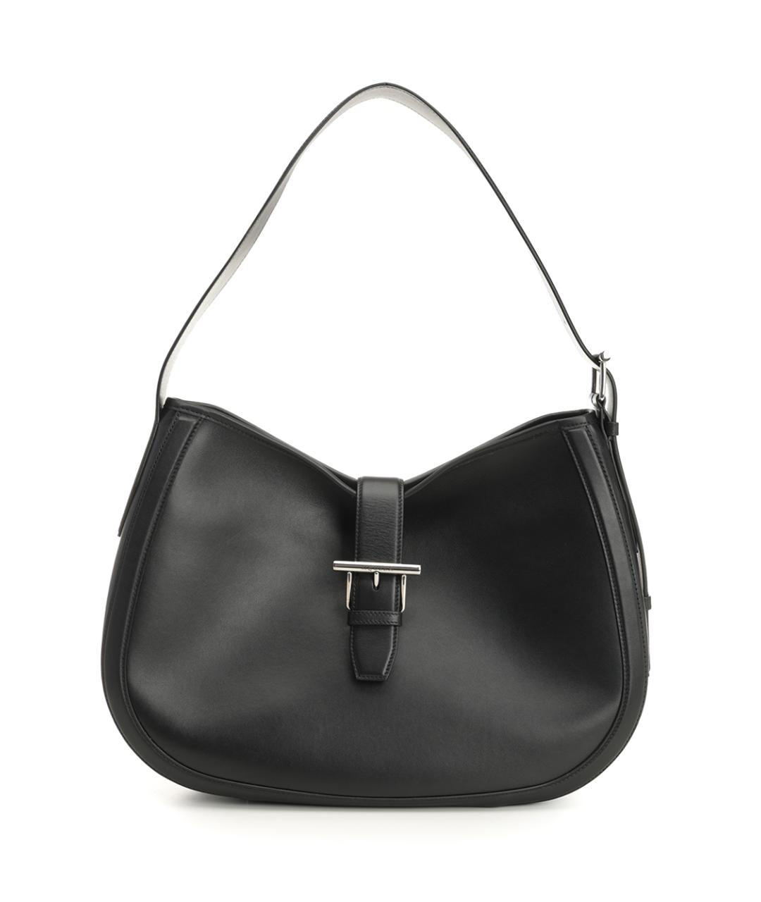 ALEXANDER MCQUEEN Черная кожаная сумка через плечо, фото 1