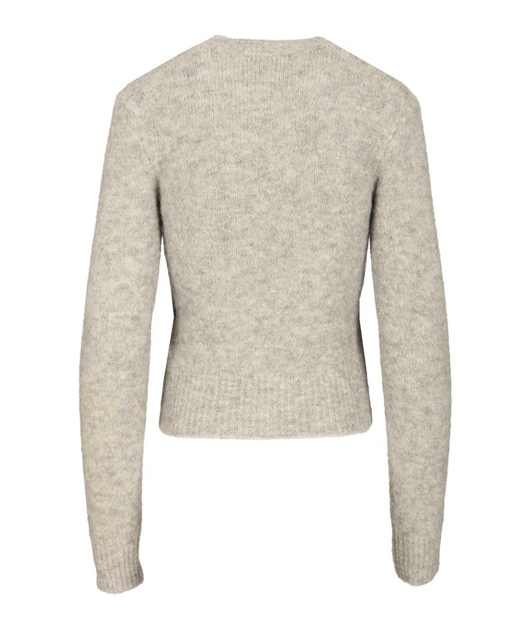 Ami Paris Серый шерстяной джемпер / свитер, фото 2