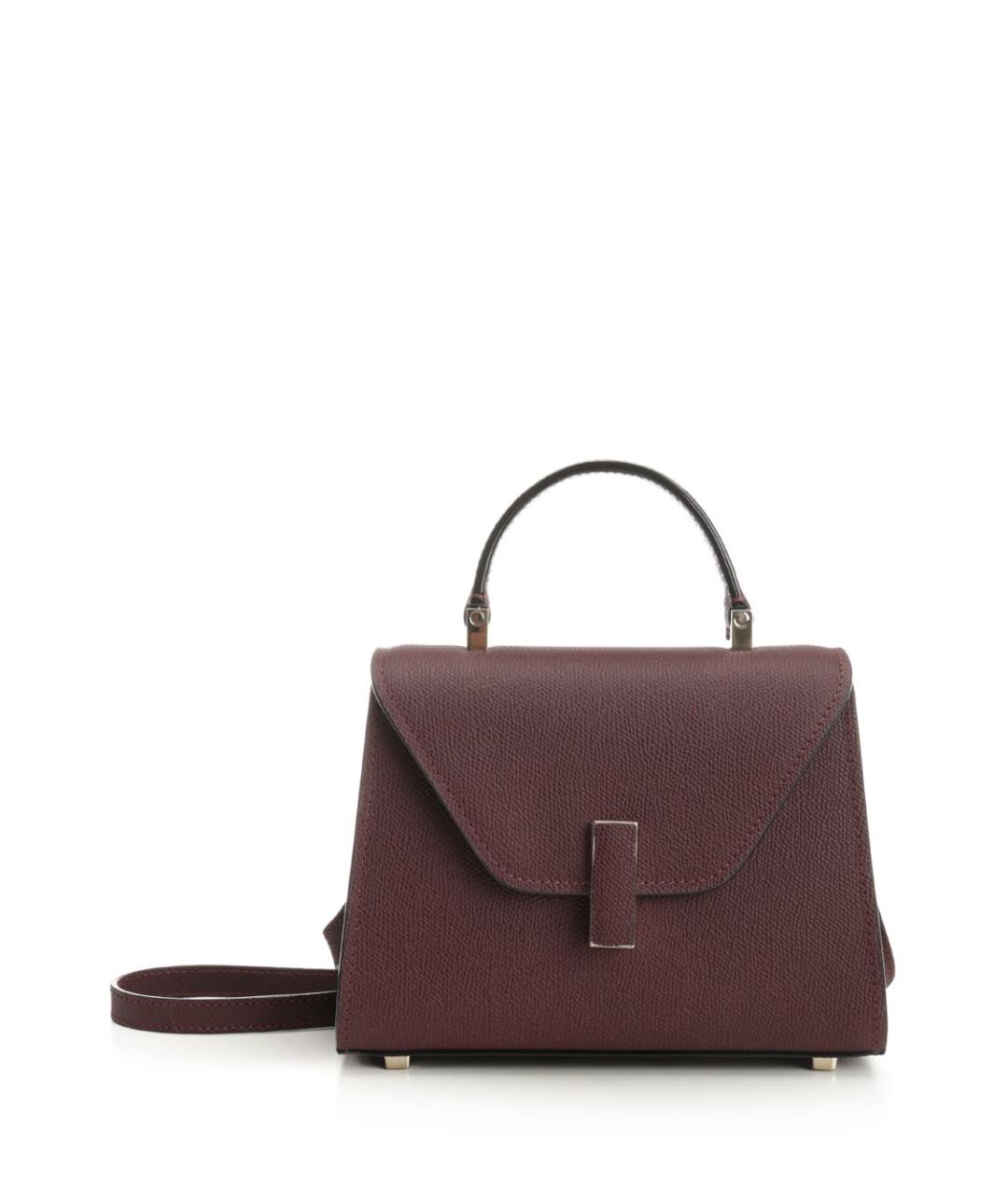VALEXTRA Бордовая кожаная сумка тоут, фото 1