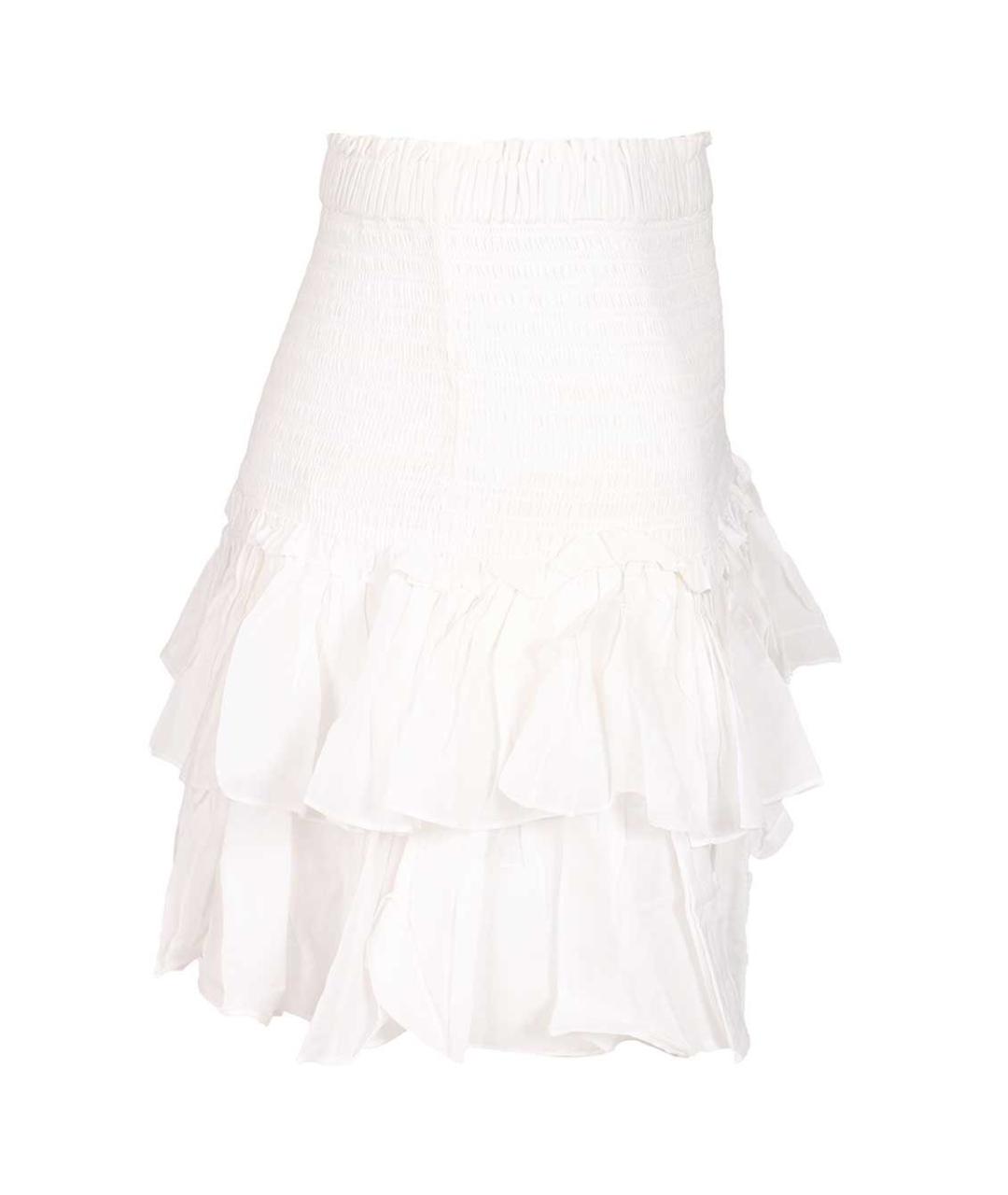 ISABEL MARANT ETOILE Белая хлопковая юбка миди, фото 3