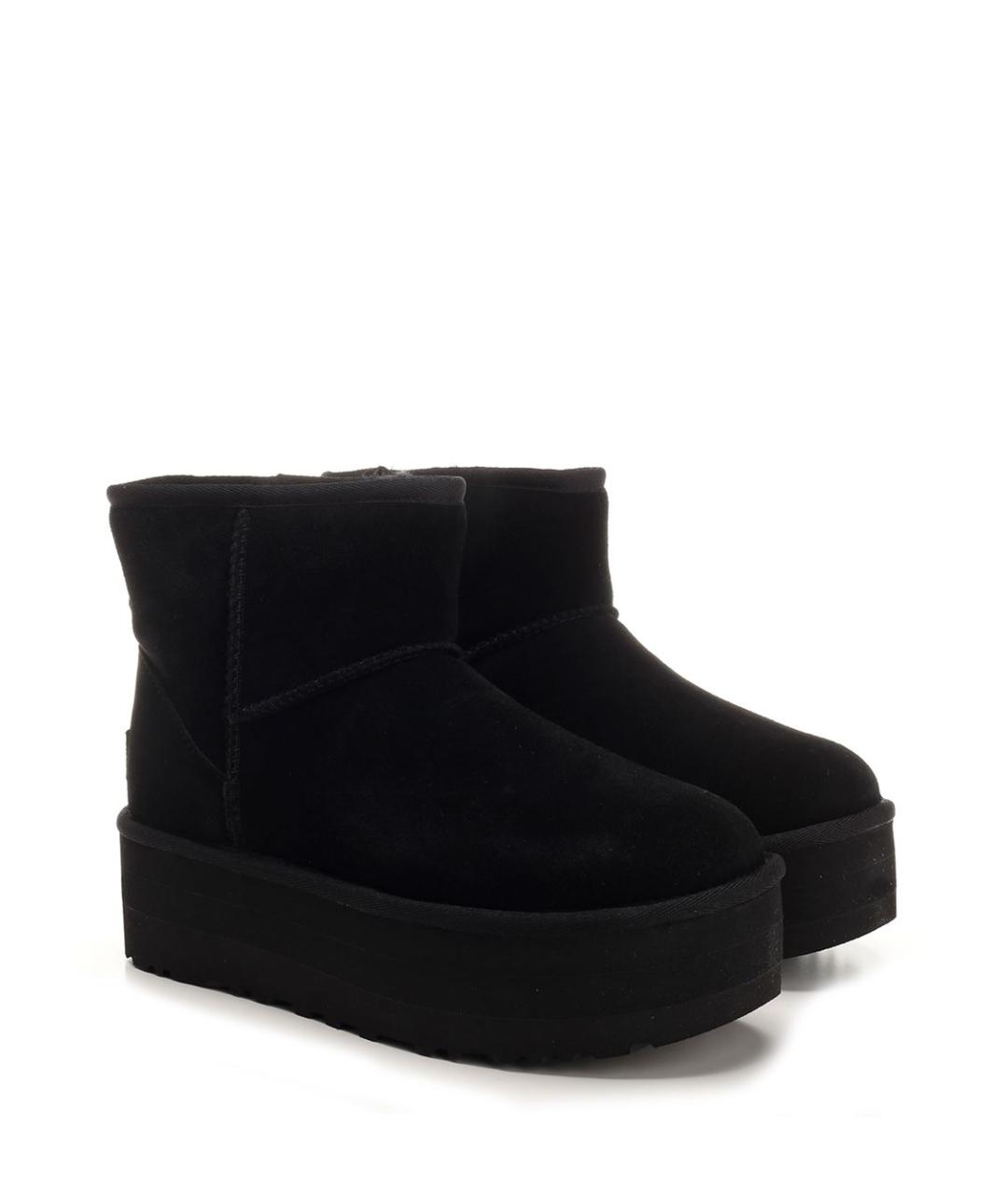 UGG AUSTRALIA Черные замшевые ботинки, фото 2