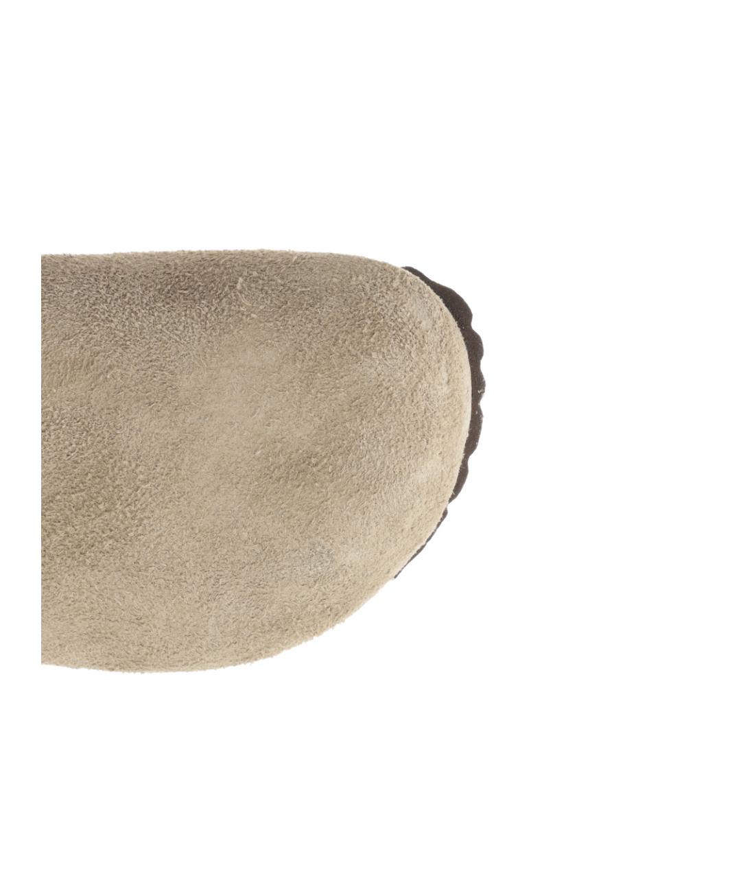 BIRKENSTOCK Бежевые замшевые сандалии, фото 4