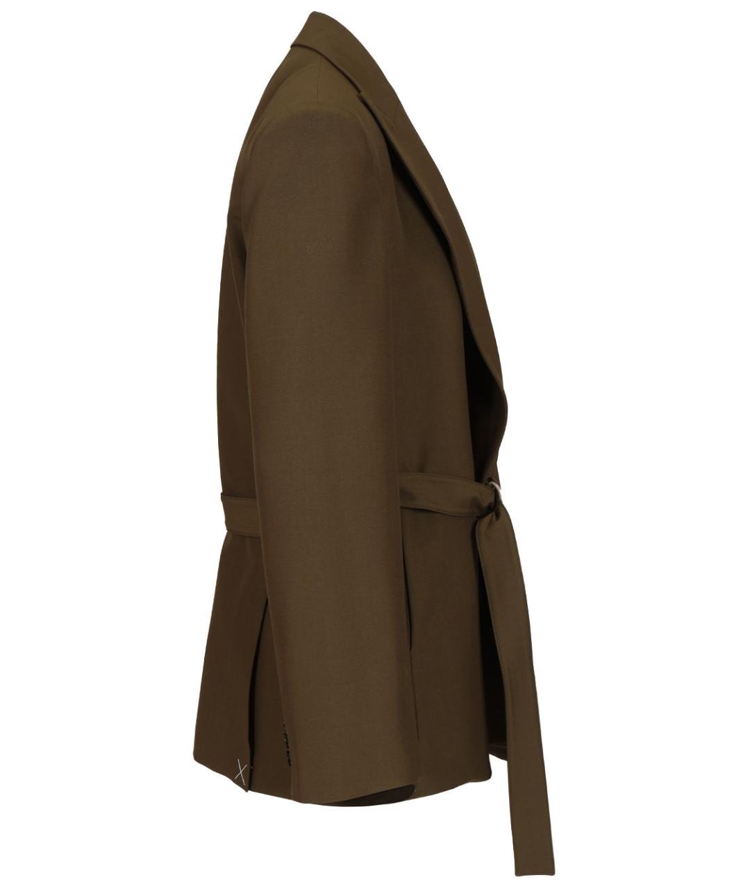 LOEWE Зеленый шерстяной жакет/пиджак, фото 3