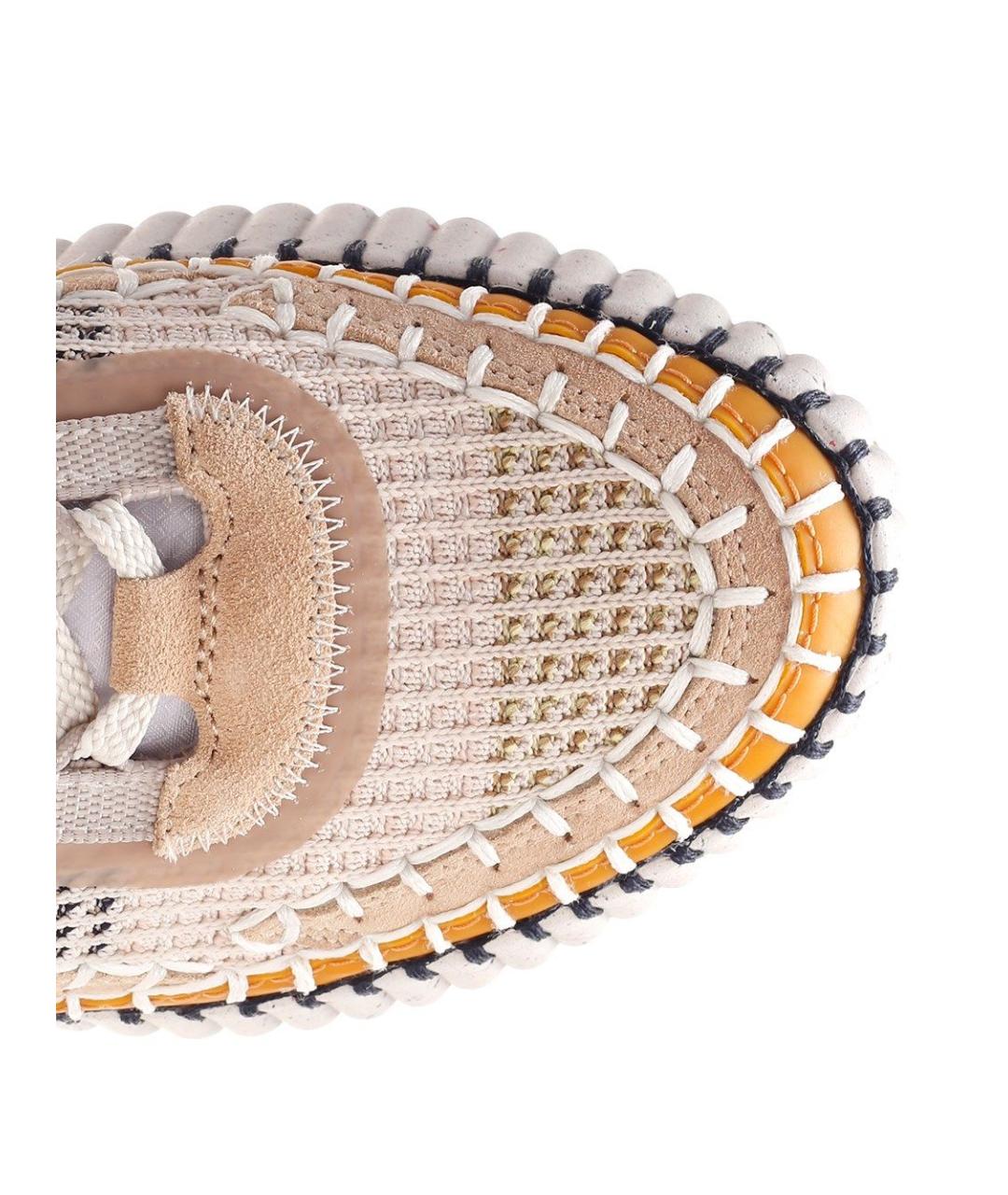 CHLOE Бежевые текстильные кроссовки, фото 4