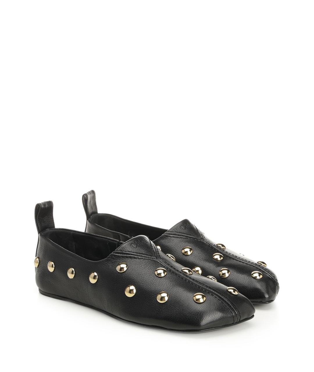 CHLOE Черные кожаные балетки, фото 2