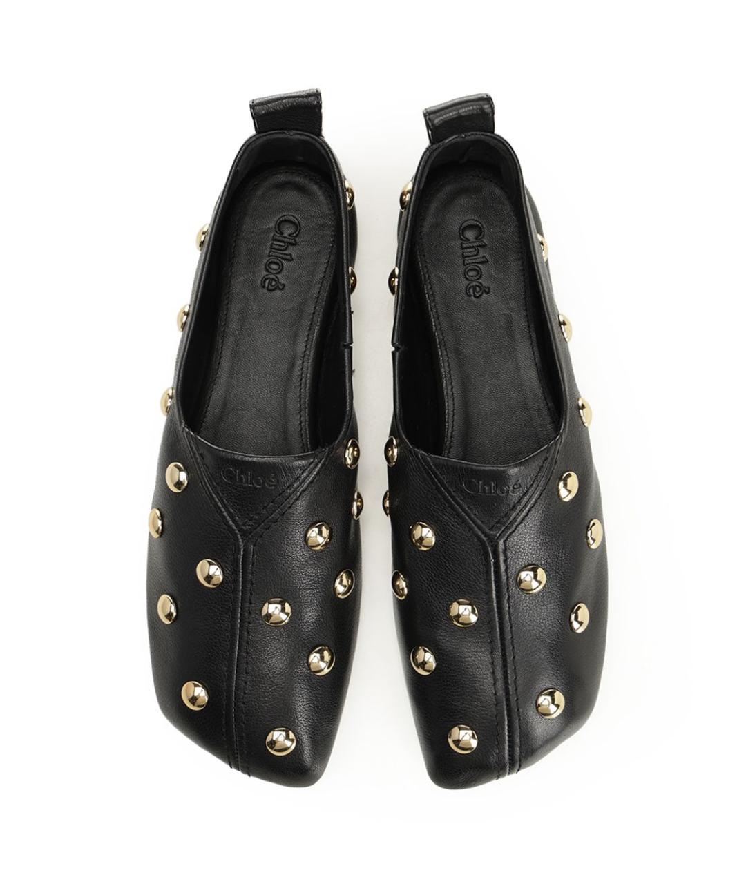 CHLOE Черные кожаные балетки, фото 5