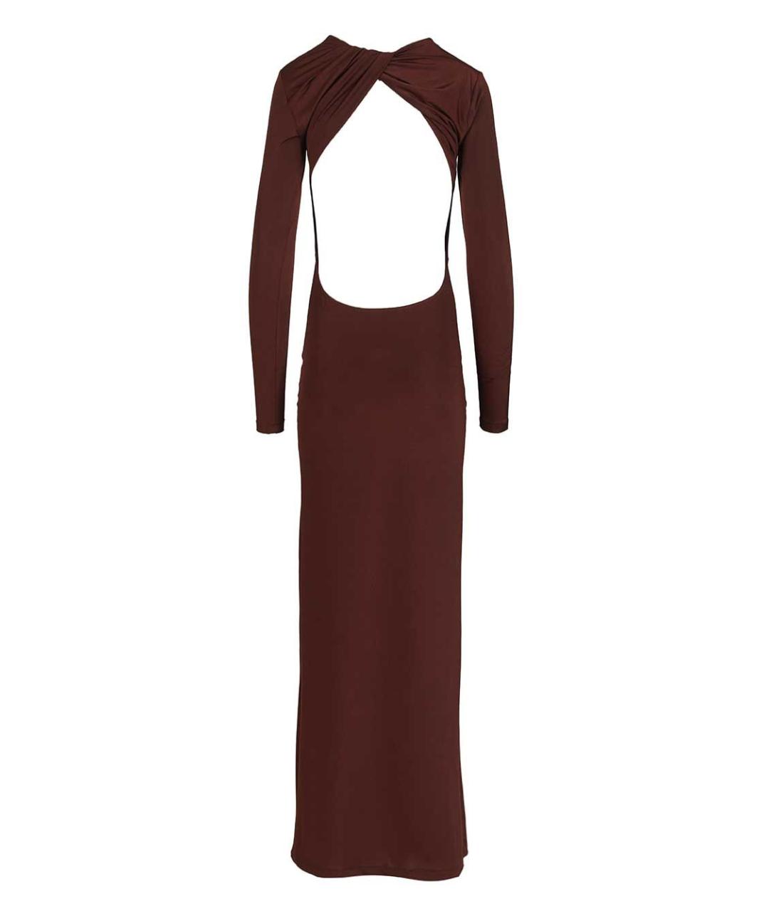 RAQUEL DINIZ Коричневое вечернее платье, фото 2