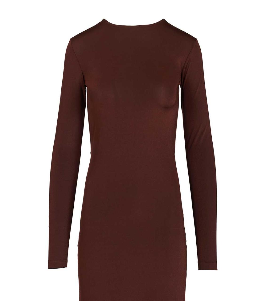 RAQUEL DINIZ Коричневое вечернее платье, фото 4