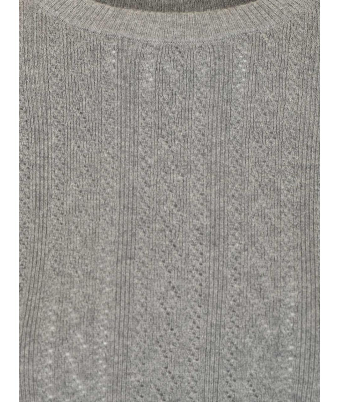 LISA YANG Серый хлопковый джемпер / свитер, фото 4