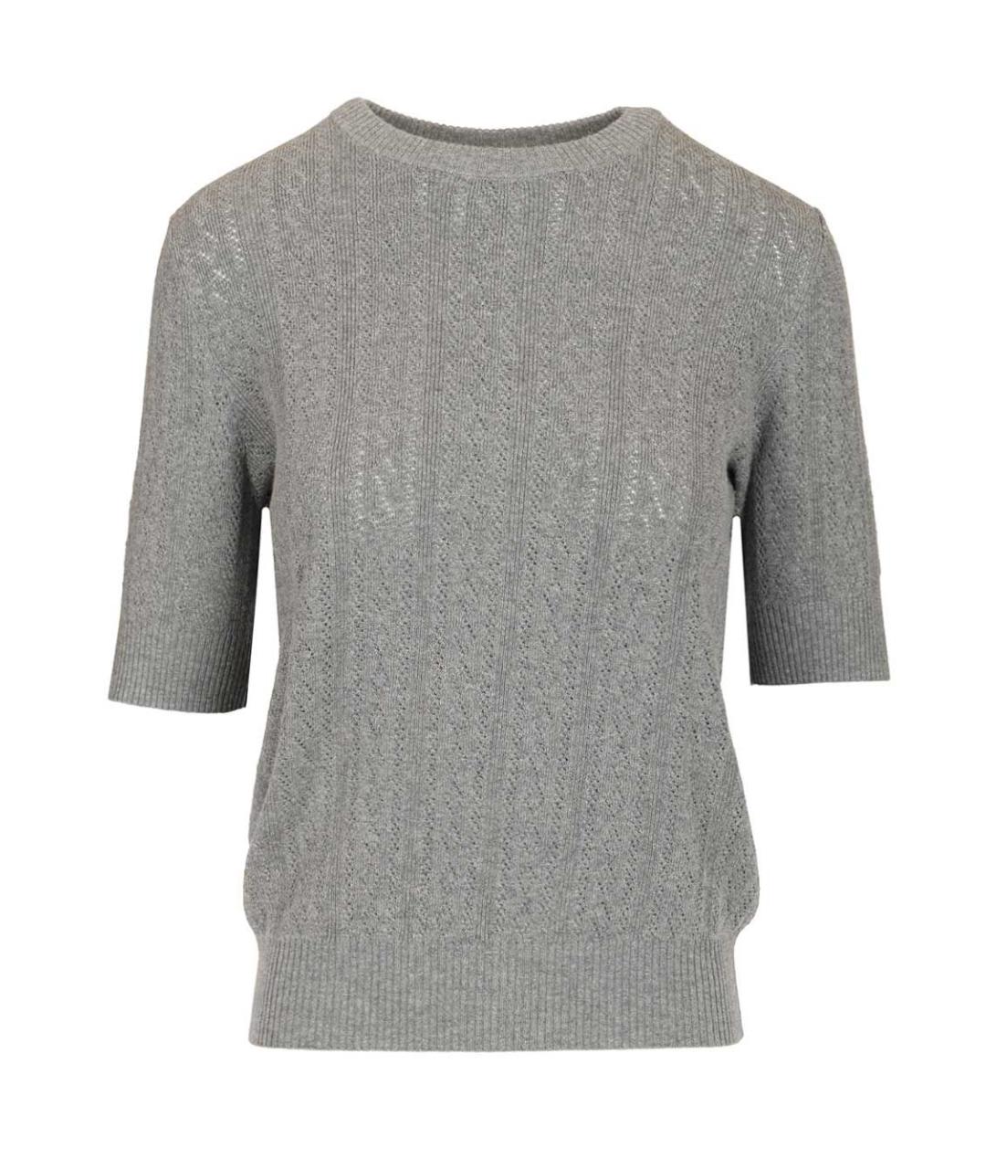 LISA YANG Серый хлопковый джемпер / свитер, фото 1