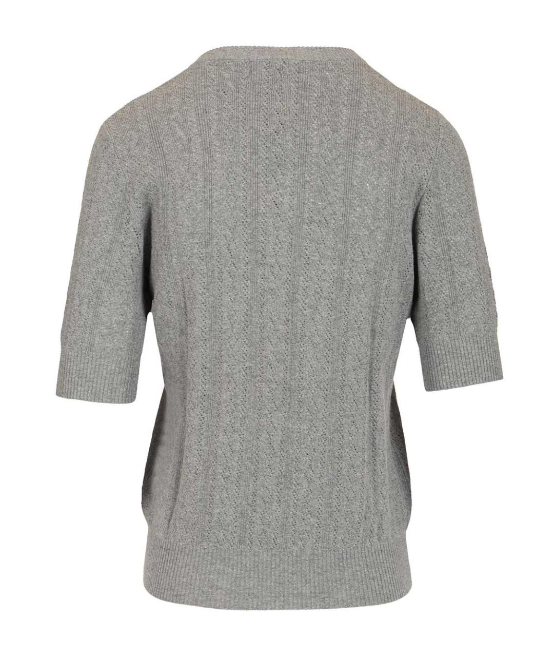 LISA YANG Серый хлопковый джемпер / свитер, фото 2