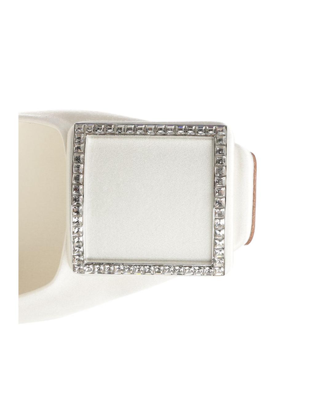 ROGER VIVIER Белые текстильные туфли, фото 4