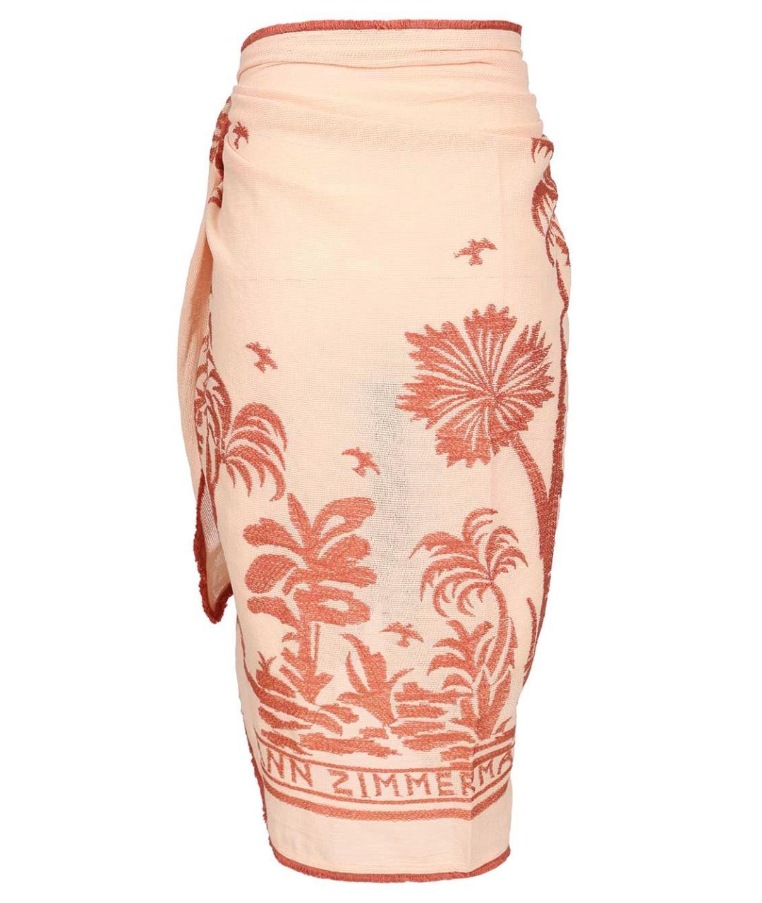 ZIMMERMANN Мульти хлопковая юбка миди, фото 2