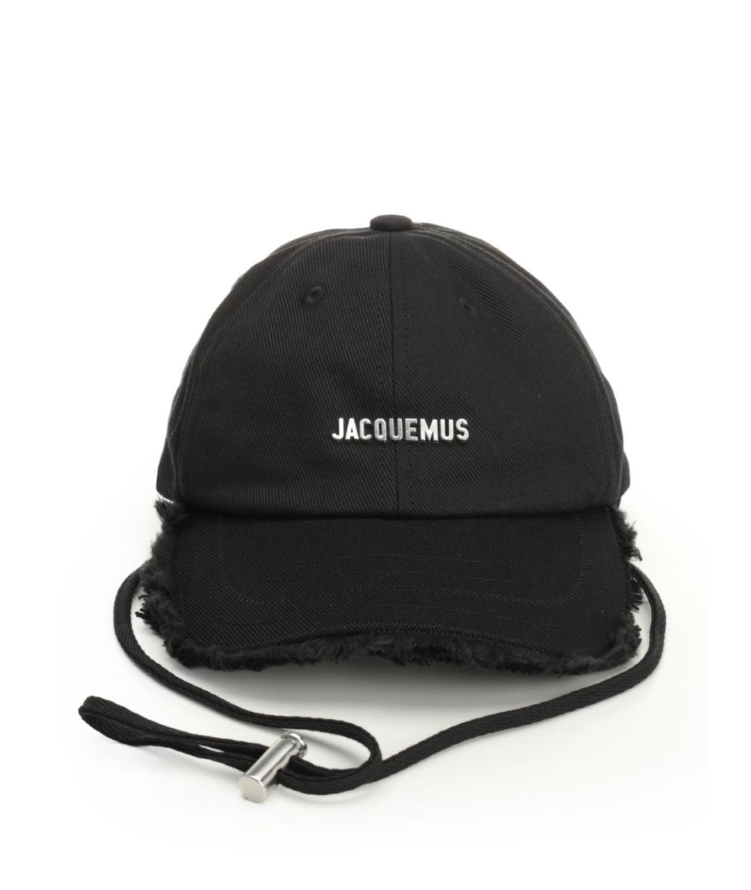 JACQUEMUS Черная хлопковая кепка, фото 1