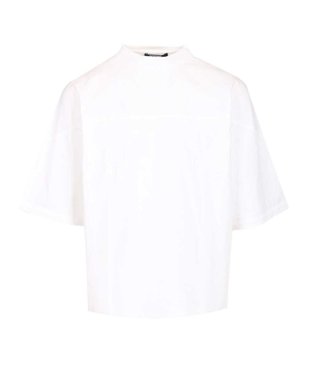 JACQUEMUS Белая хлопковая футболка, фото 1