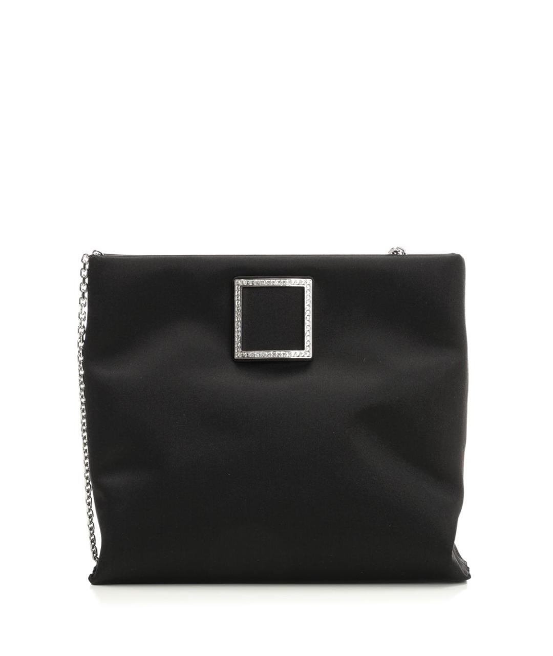 ROGER VIVIER Черная тканевая сумка через плечо, фото 1