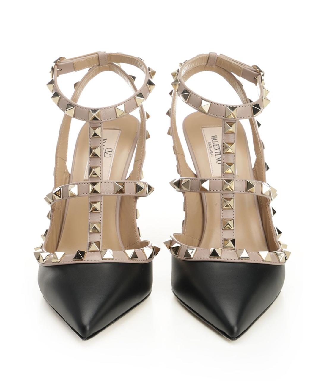 VALENTINO Черные кожаные туфли, фото 5