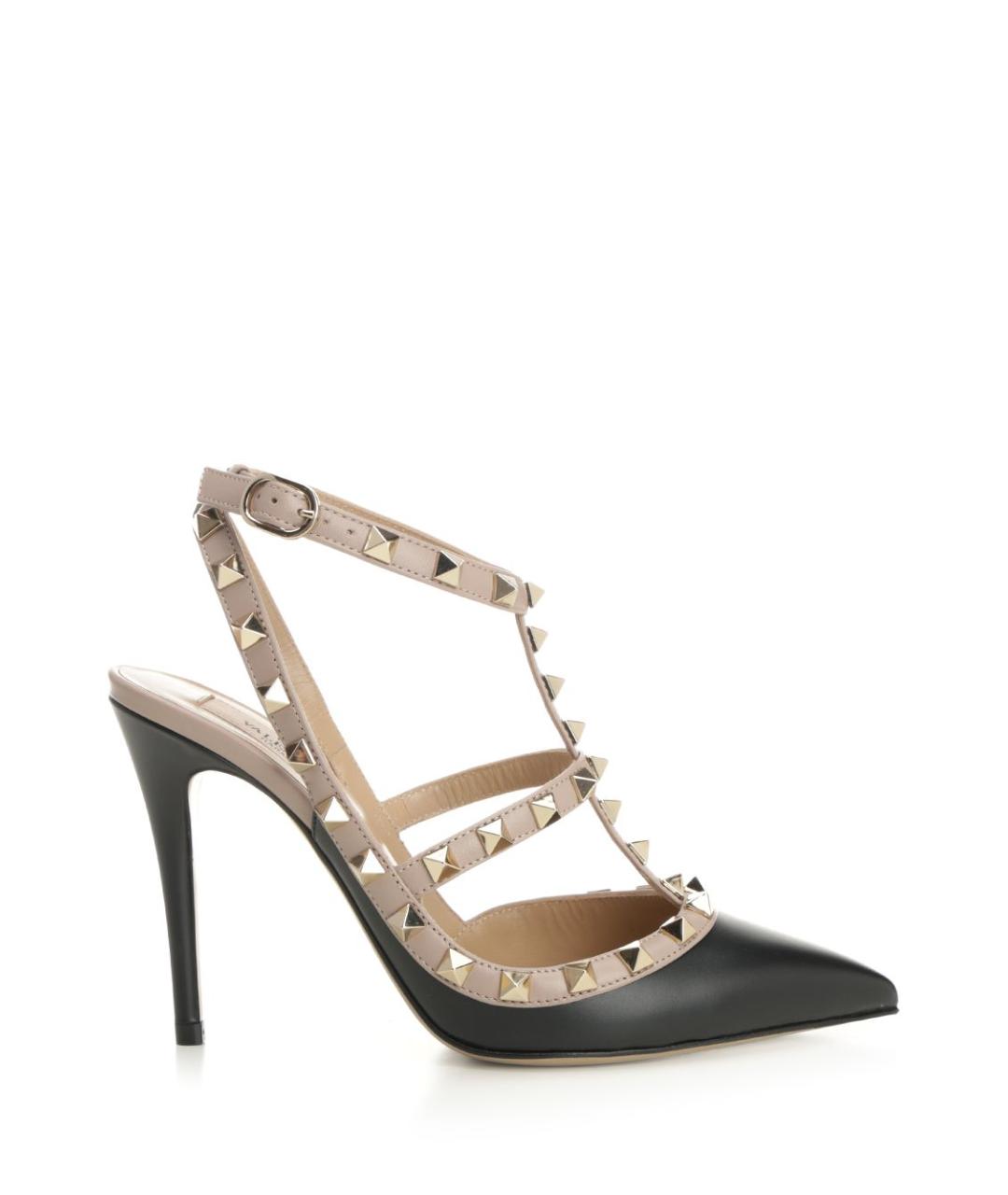 VALENTINO Черные кожаные туфли, фото 1