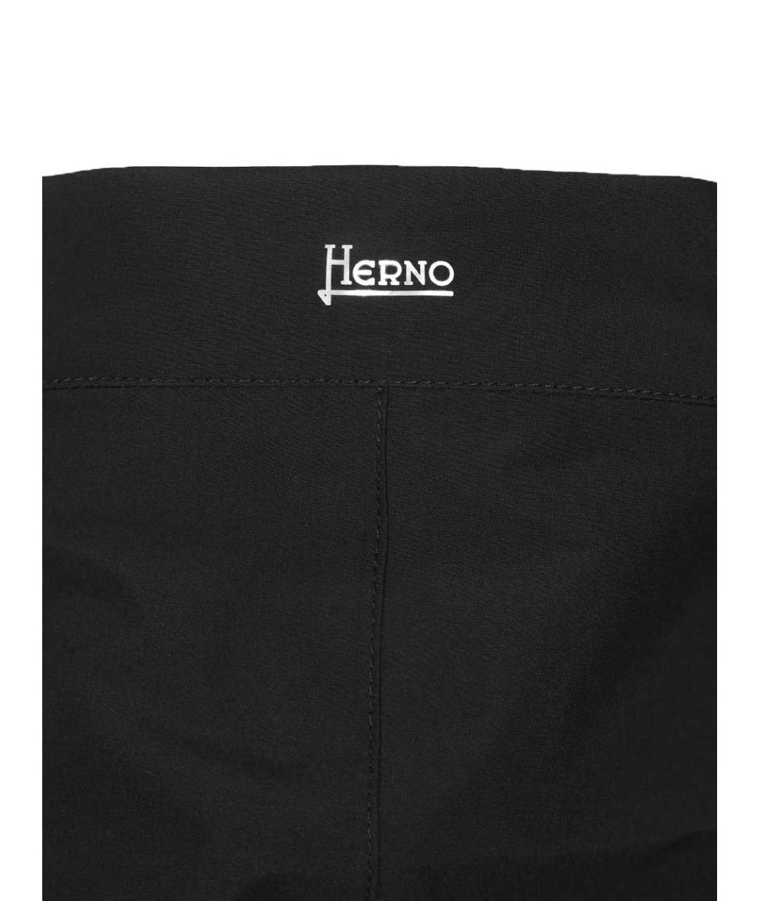 HERNO Черная полиэстеровая куртка, фото 5